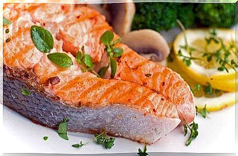 baked salmon with vegetables