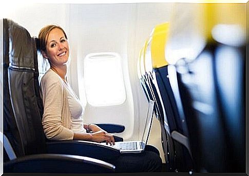 Reading or watching a movie - and therefore a distraction - is a great way to calm down during your flight.