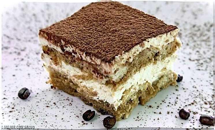 A piece of tiramisu