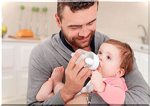 The half-sitting position is best for feeding.