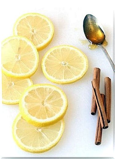 Lemon, honey and cinnamon