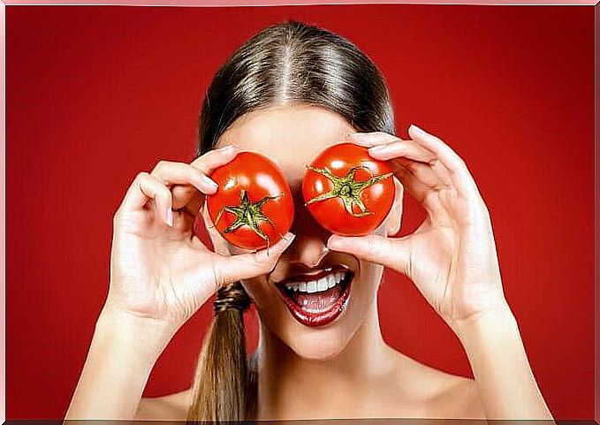 Tomatoes as eyes