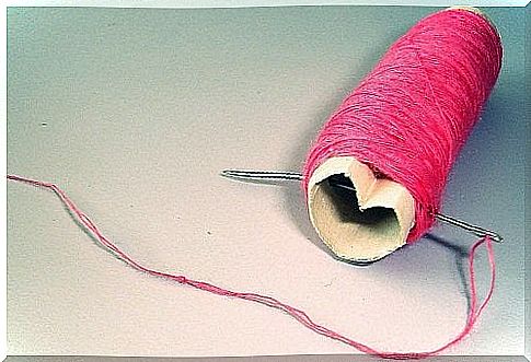 Pink thread