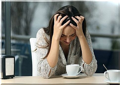 Woman with a cup of coffee