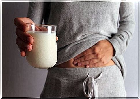 a glass of milk for stomach ache