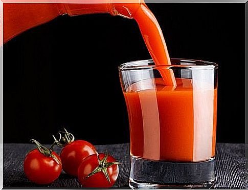 Tomato juice is healthy